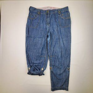 Women's Just My Size Trouser Cut Roll Up Jeans 20W